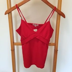 Sussan Red Spaghetti Strap Camisole Top Shirt